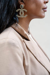 Chanel Chanel Clip On CC Logo Earrings - ADL1602