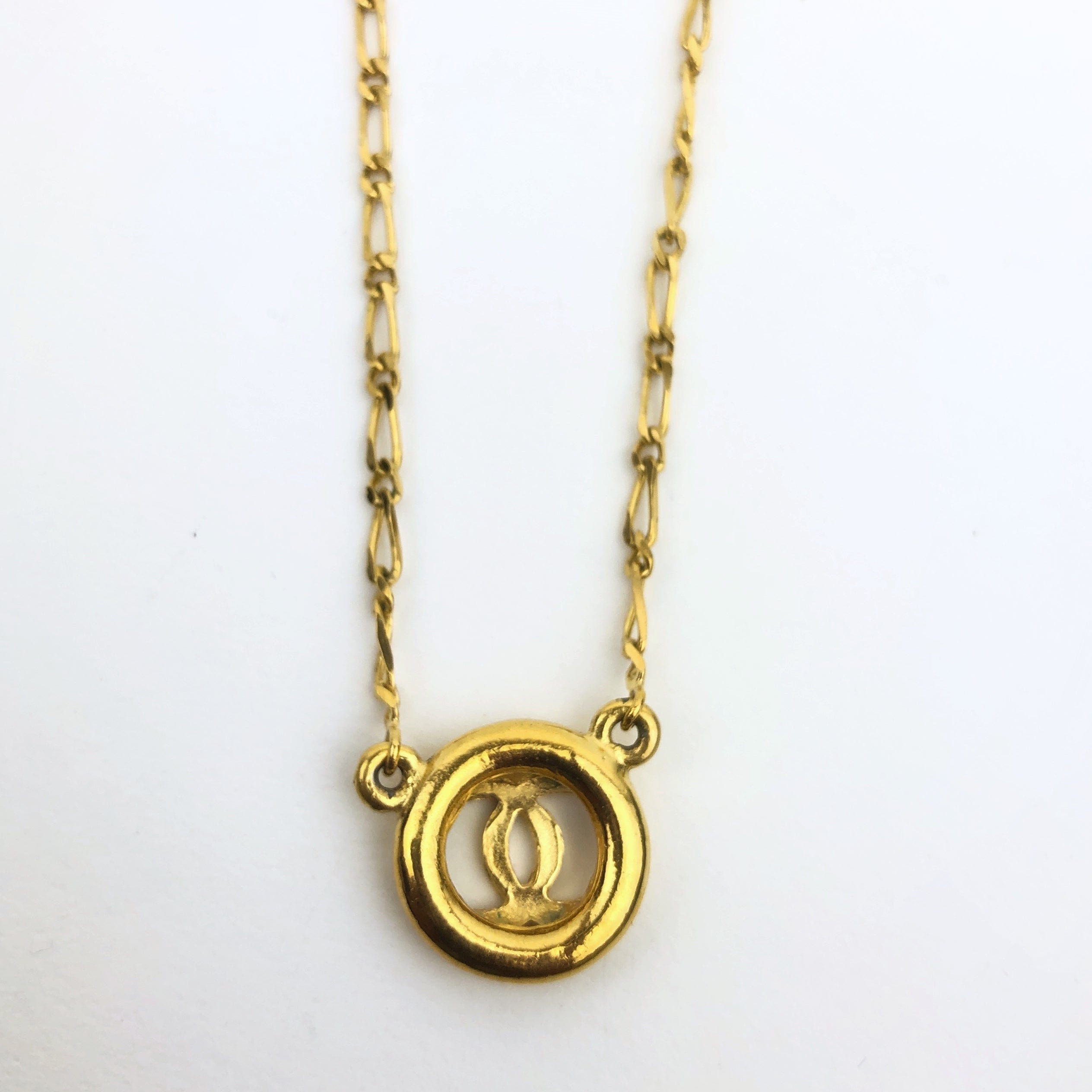 Chanel Chanel Coco Double Suspended Gold Necklace PXL1695