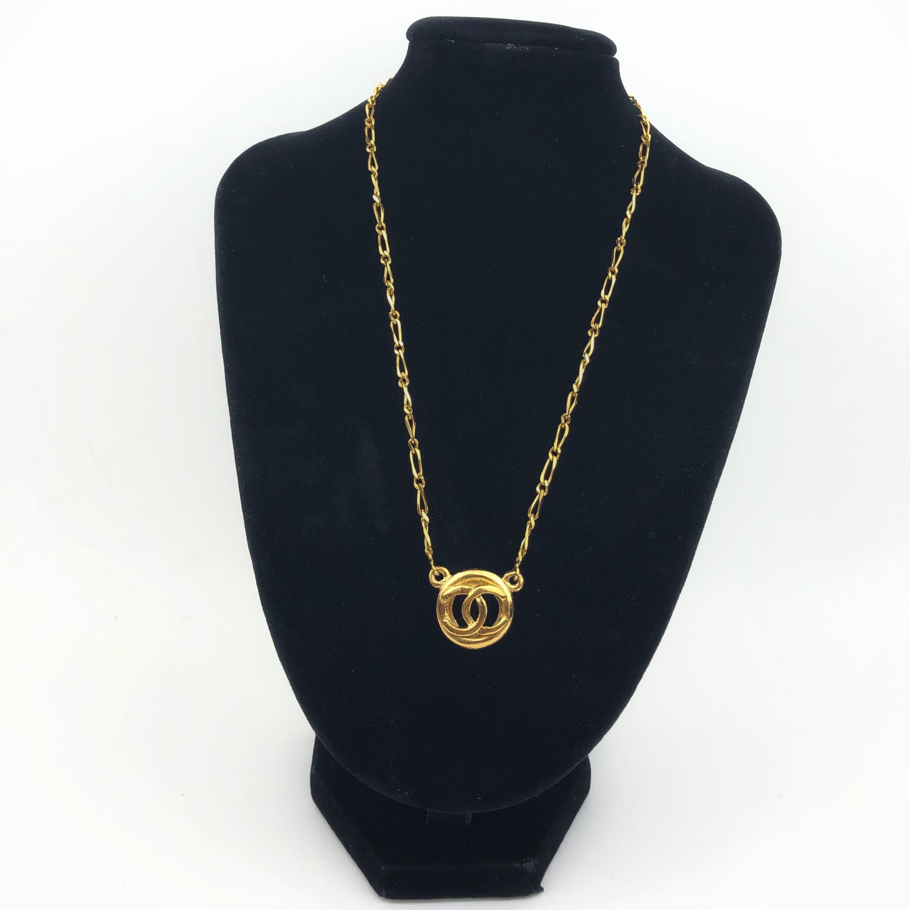 Chanel Chanel Coco Double Suspended Gold Necklace PXL1695