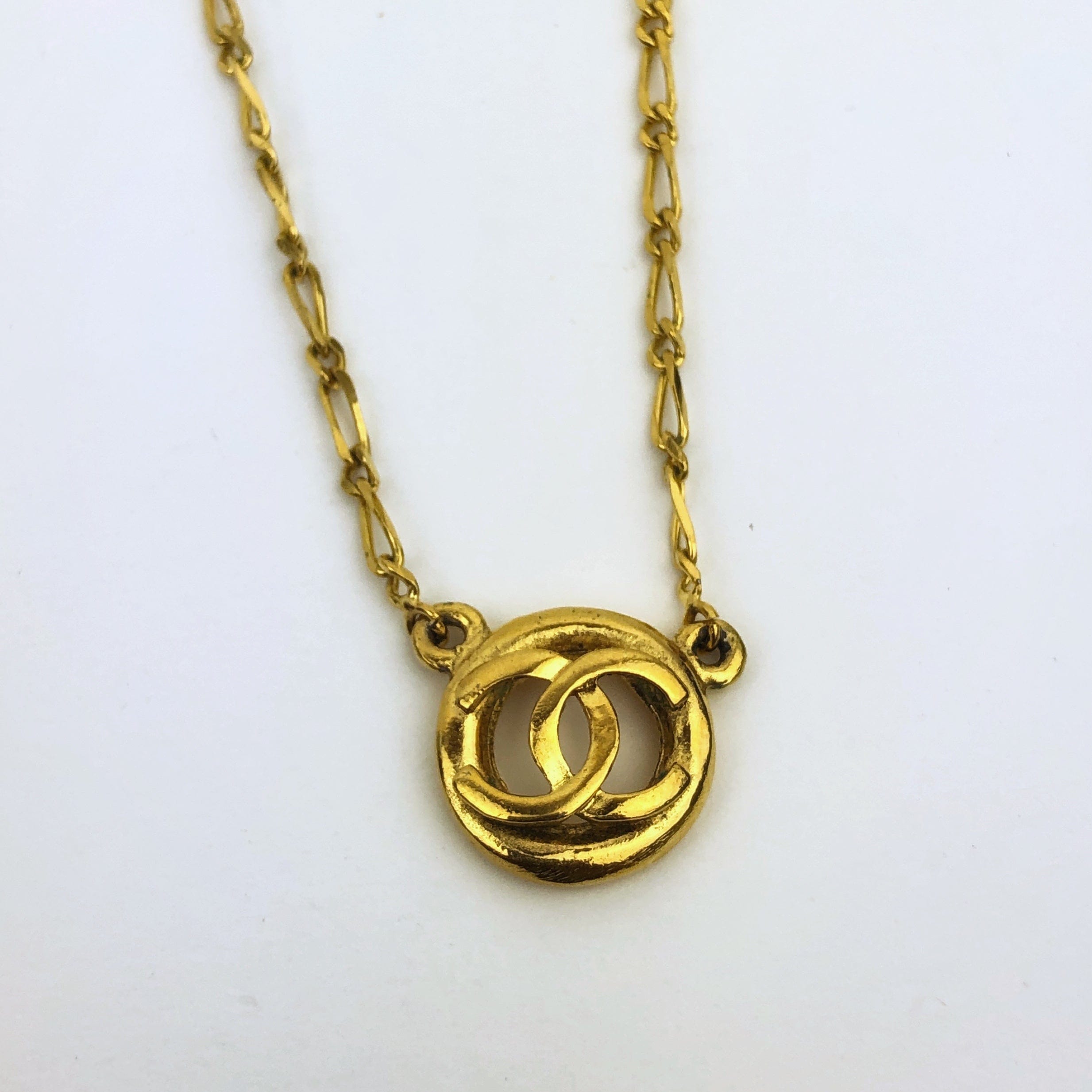 Chanel Chanel Coco Double Suspended Gold Necklace PXL1695