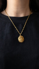 Chanel Chanel Coco Mark Plate Necklace ASL2688