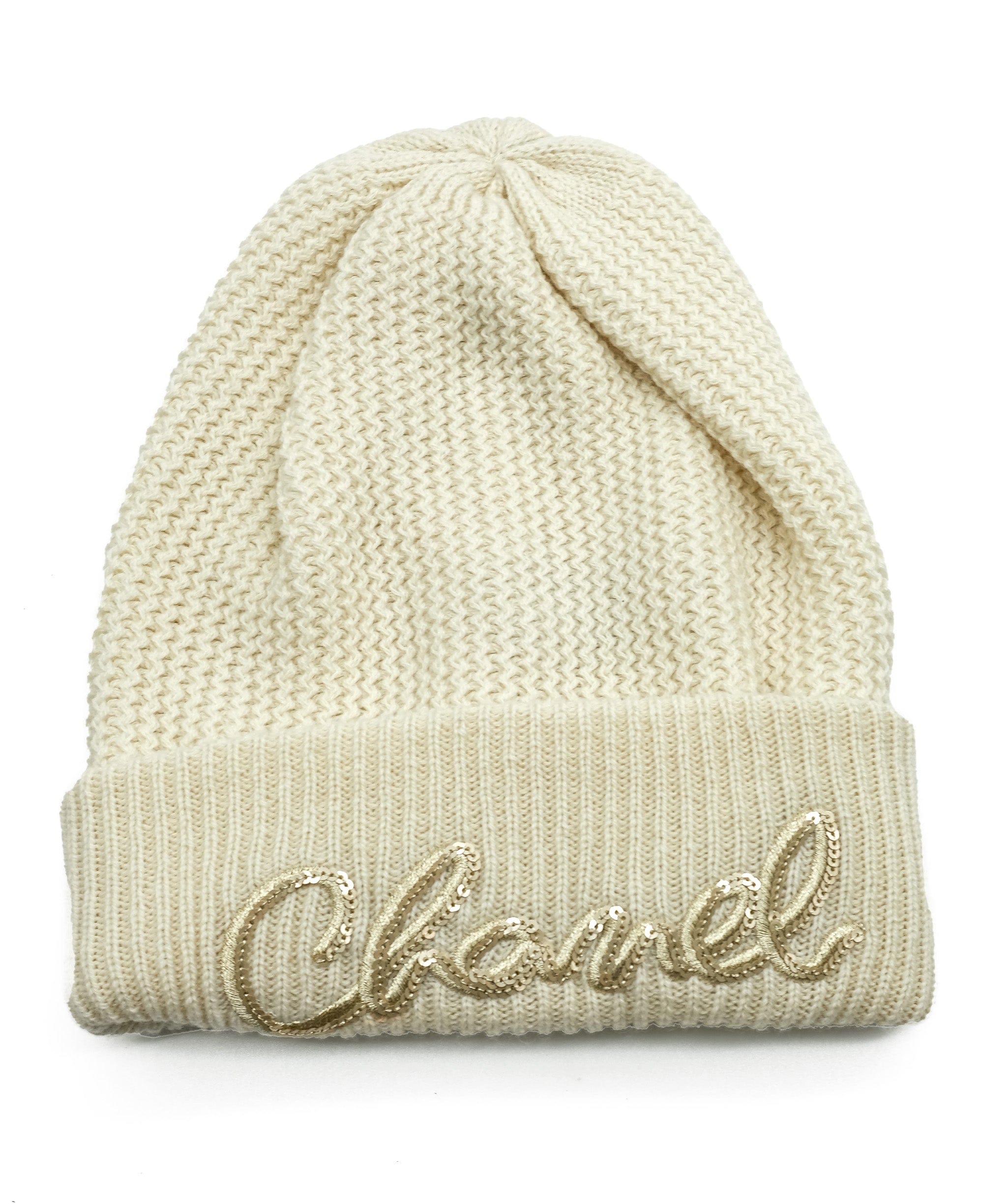 Chanel Chanel Cream Beanie RJC1577