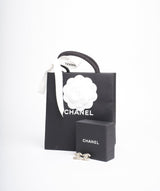 Chanel Chanel cut out and crystal gold earrings