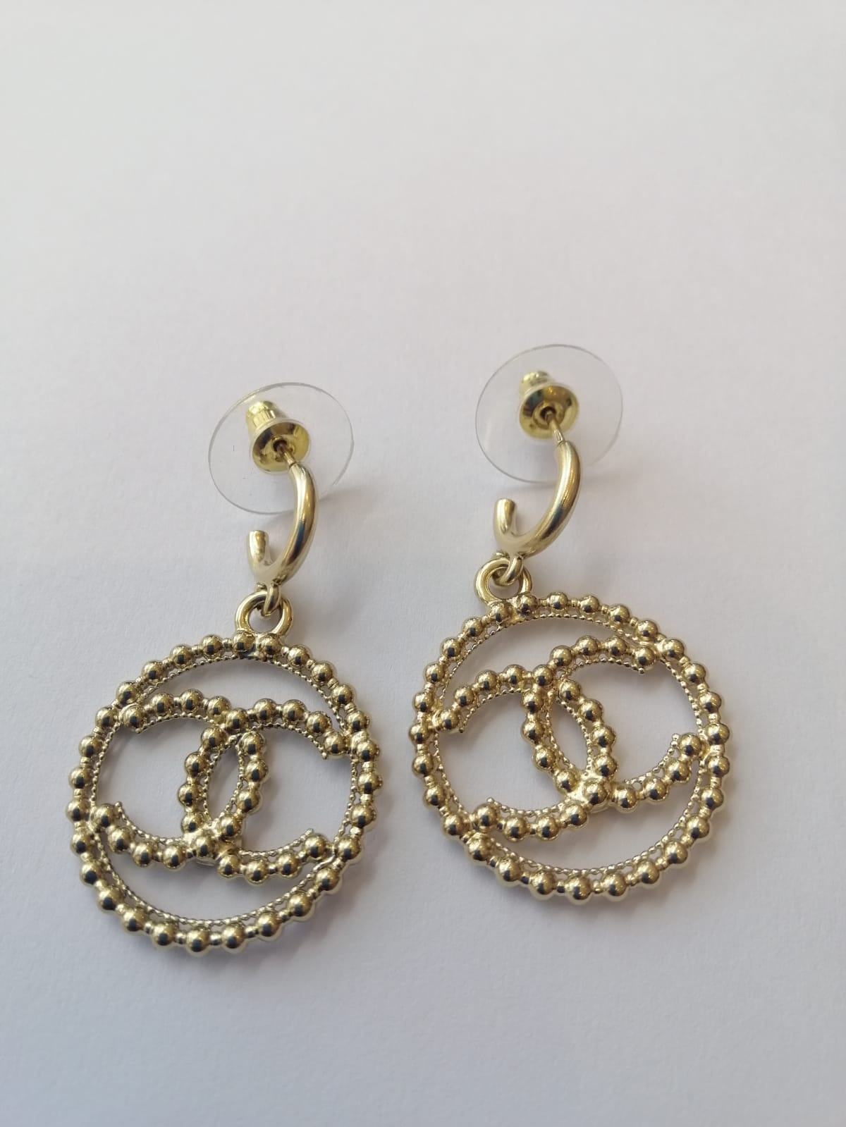 Chanel Chanel Drop Large CC Circle Earrings ASL3261