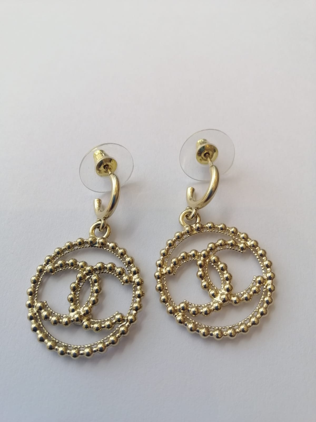 Chanel Chanel Drop Large CC Circle Earrings ASL3261