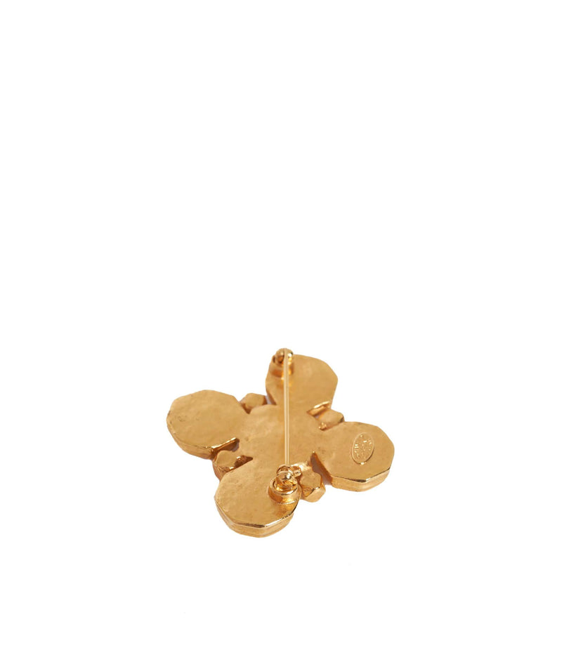 Chanel Chanel Gold and Pearl Cross Brooch - AWL1410