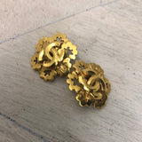 Chanel Chanel Gold CC Flower Clip On Earrings - ASL2072