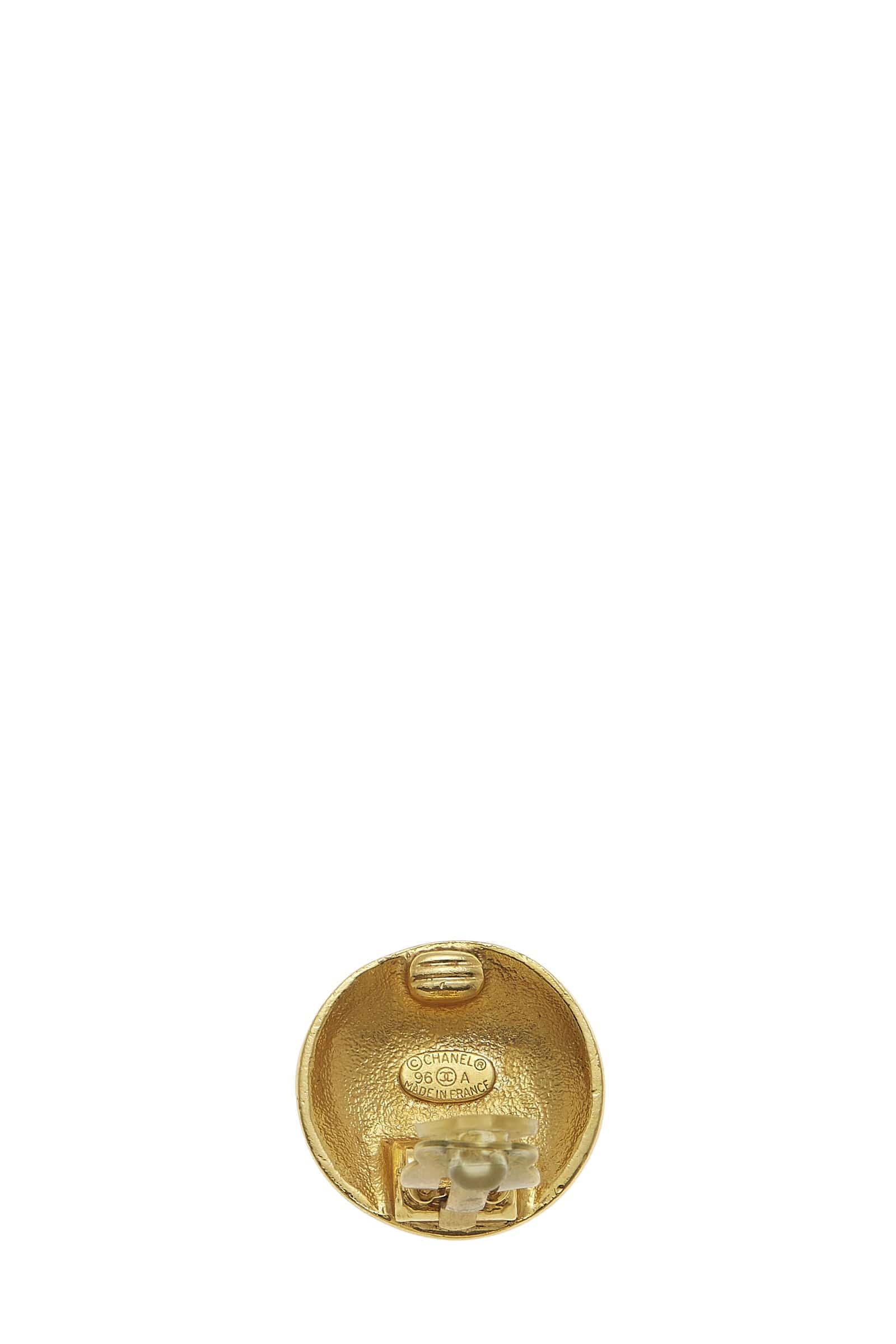 Chanel Chanel Gold Cconround Earring Q6JAPF17DB082