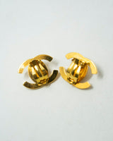 Chanel Chanel Gold Large CC turnstile earrings - AWL3083