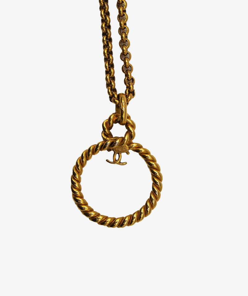 Chanel gold discount chain necklace