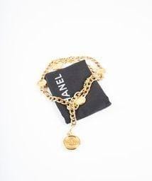 Chanel Chanel Gold medallion chain belt