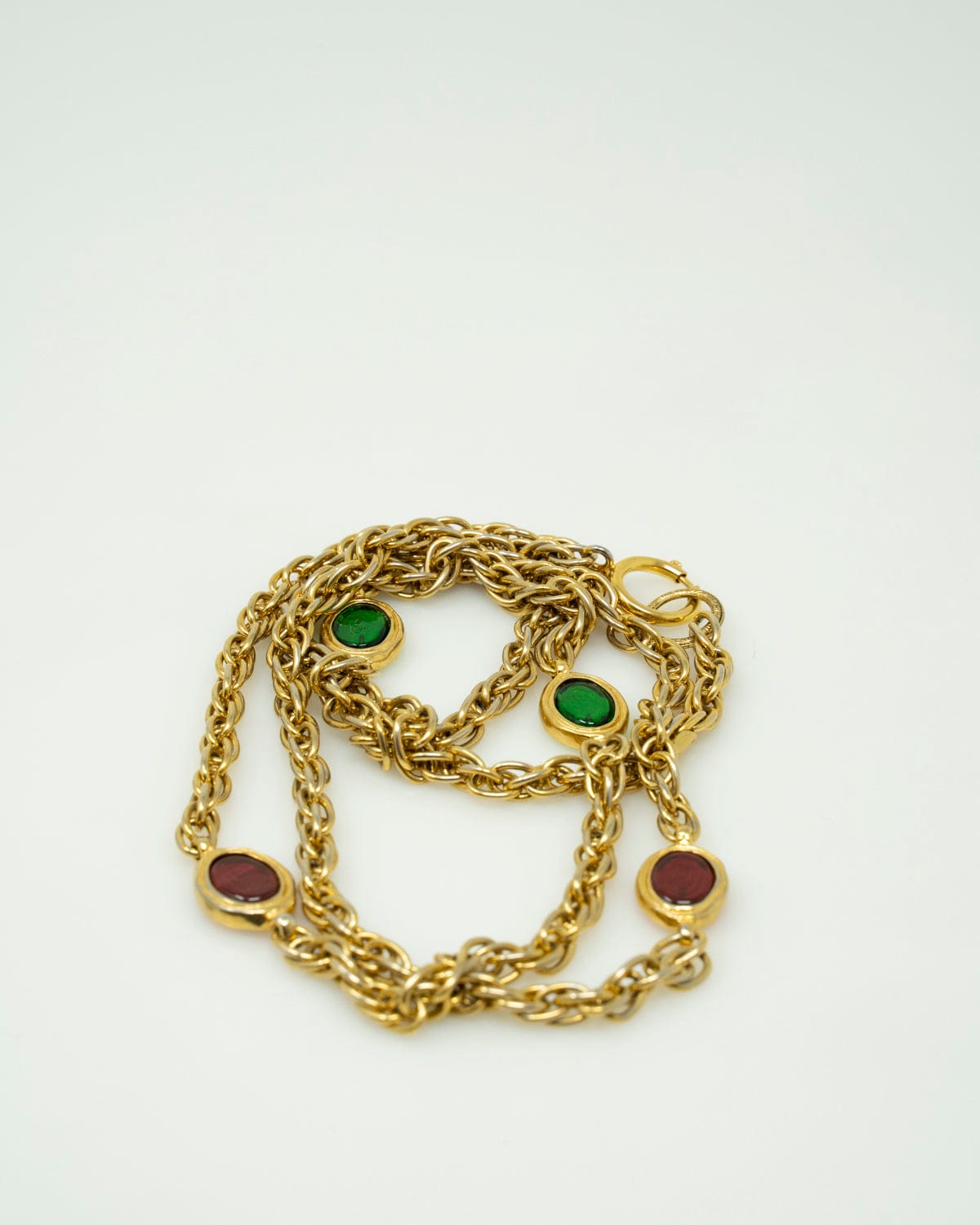Chanel Chanel Gold 'Pate de verre' Chain Necklace - ASL2071