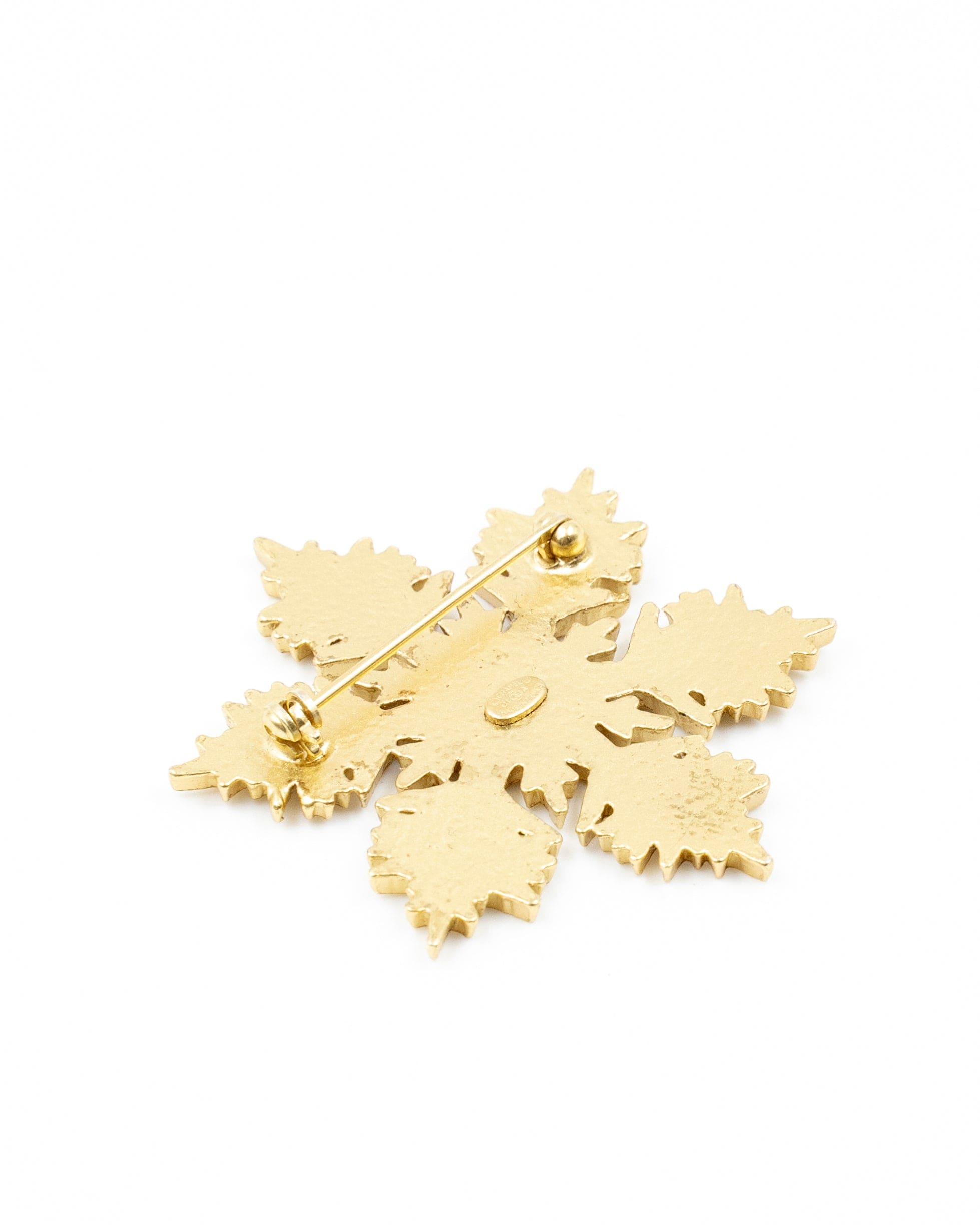 Chanel Chanel Gold Snowflake Brooch - ASL2085