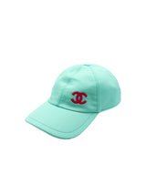 Chanel Chanel Green and Pink Cap