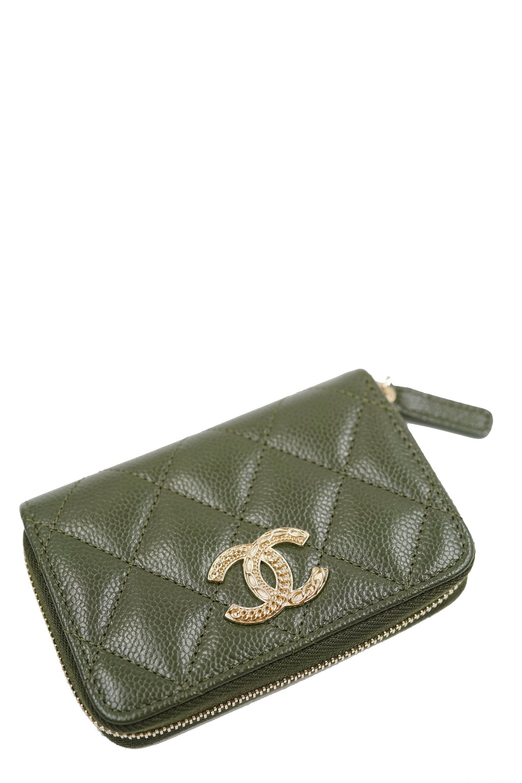 Chanel zip best sale coin purse price