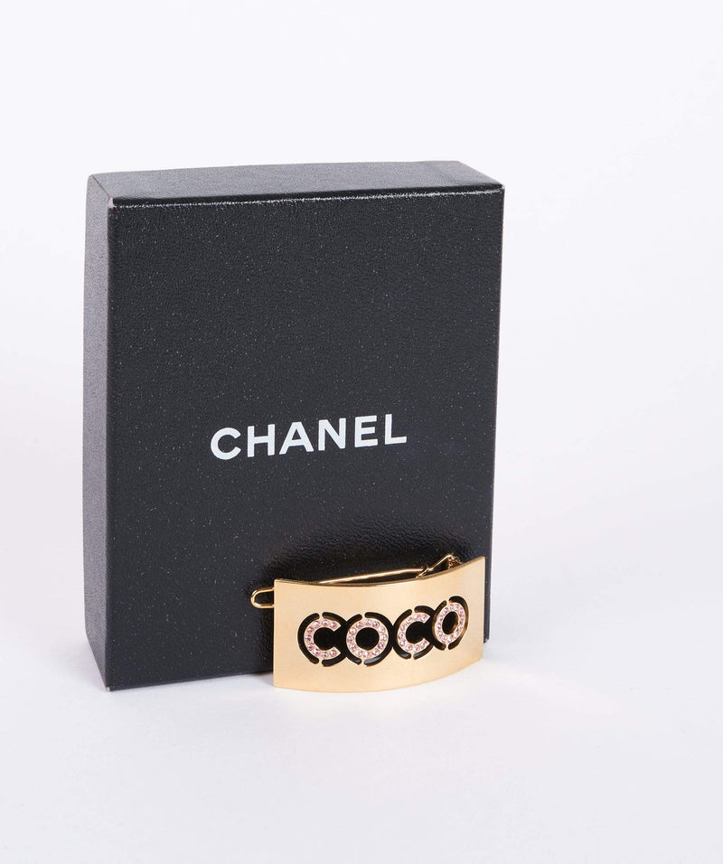 Chanel Chanel Hair Barrette Gold