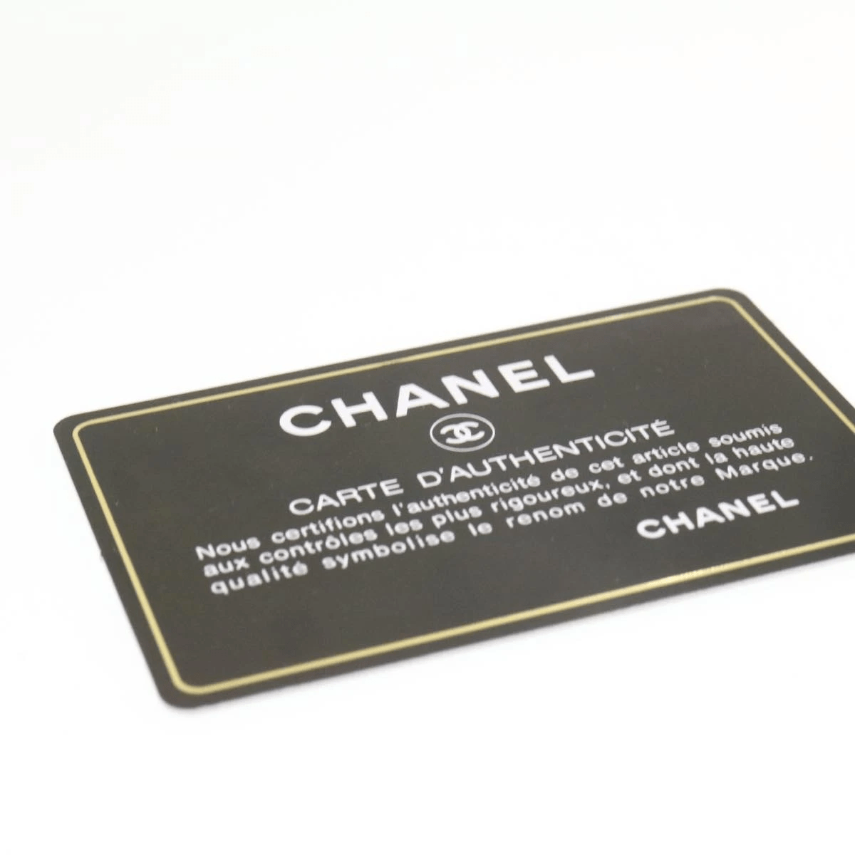 Chanel CHANEL Lamb Skin Mademoiselle Card Case White CC Auth yk538
