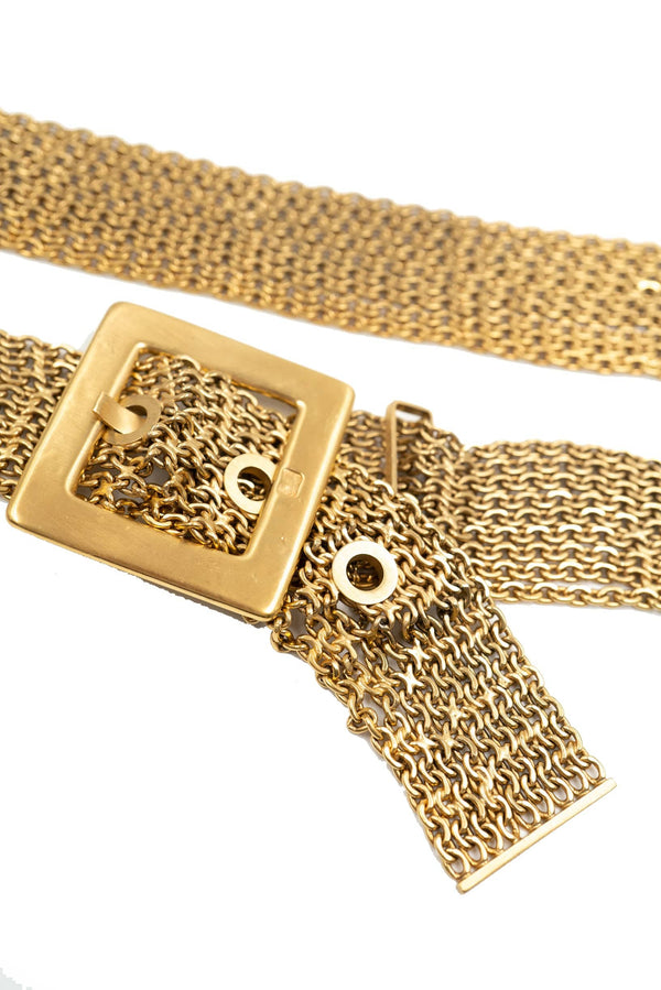 Chanel Chanel light gold chainmail belt  AJL0061