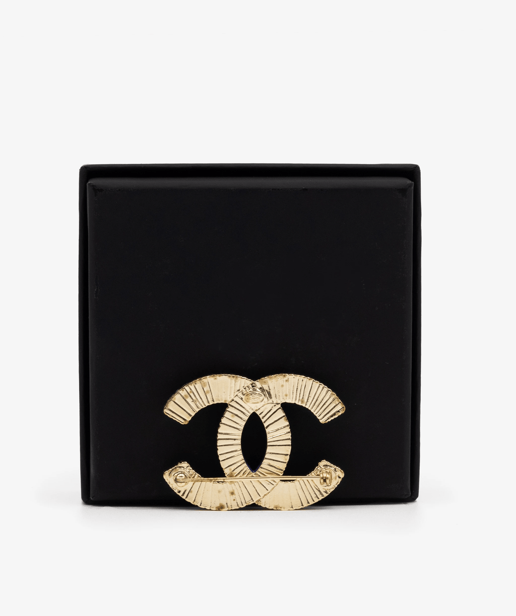 Chanel Vintage Oversized Multicolor Gem Gold Crescent Moon Brooch Pin –  Amarcord Vintage Fashion