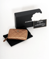 Chanel Chanel Metallic Bronze Mini Wallet