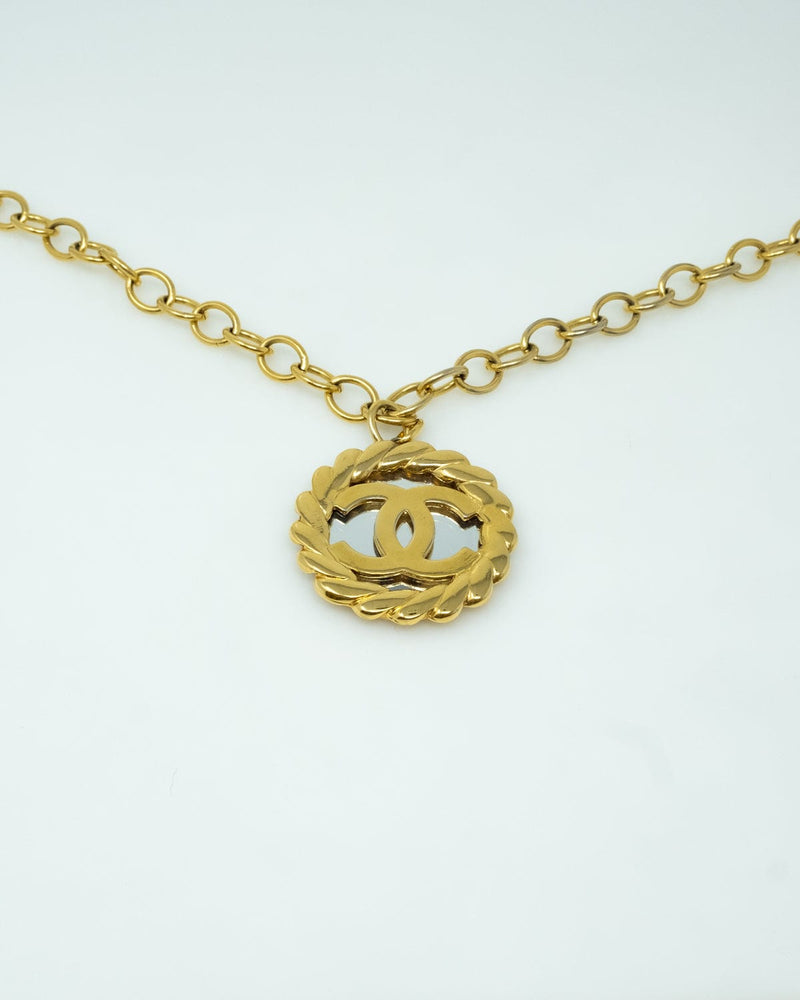 Chanel Chanel Mirror CC Two Tone Large Necklace - ASL2507