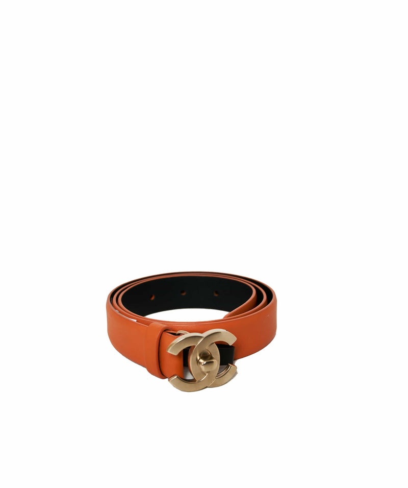 Chanel Chanel orange CC belt ASL1155
