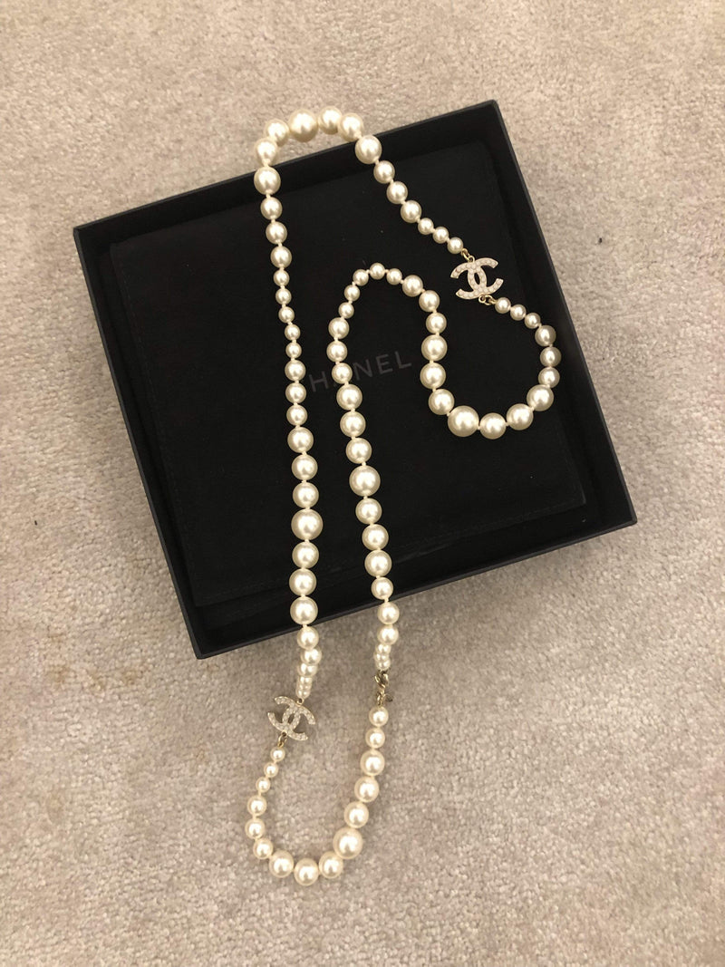Chanel Chanel Pearl CC Long CC Necklace - AWL2058