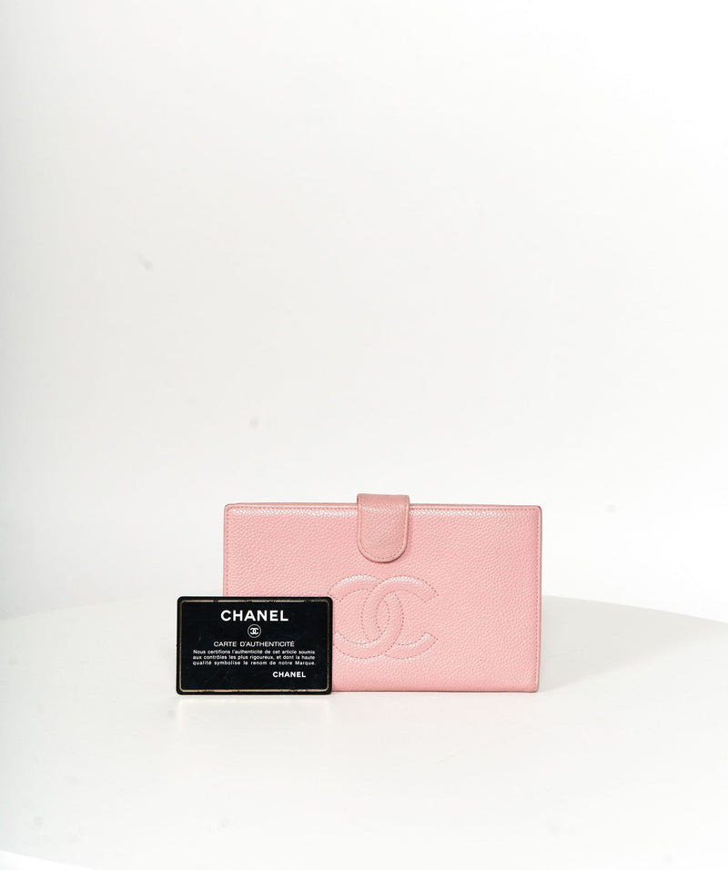 Chanel Chanel Pink Caviar Bi Fold CC Wallet
