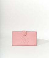 Chanel Chanel Pink Caviar Bi Fold CC Wallet