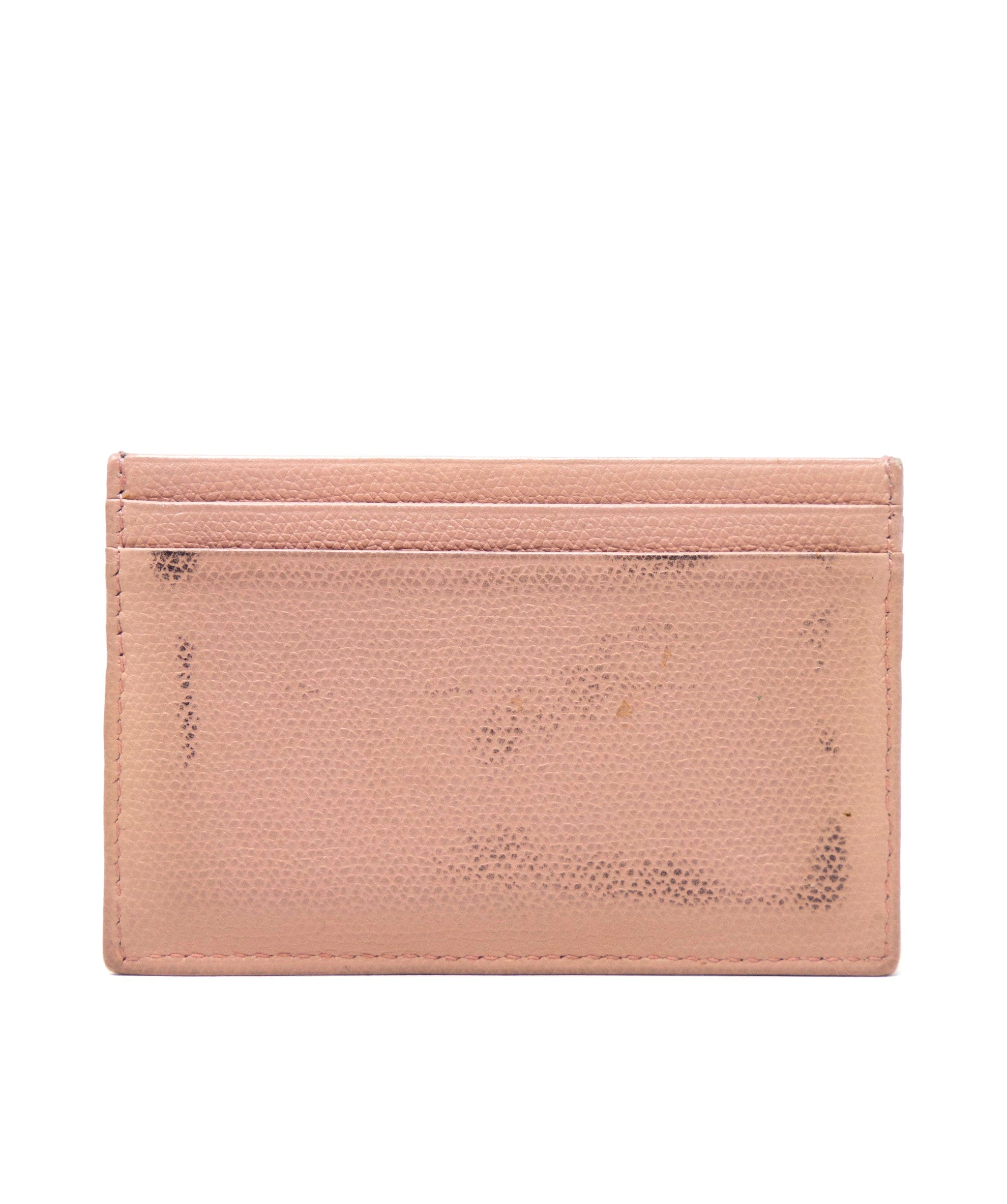 Chanel Chanel Pink Leather CC Card Holder AGC1156