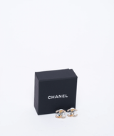 Chanel Chanel Rainbow crystal CC stud earrings