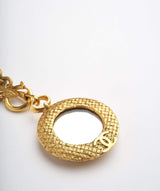 Chanel Chanel Rare CC Mirror Pendant Necklace