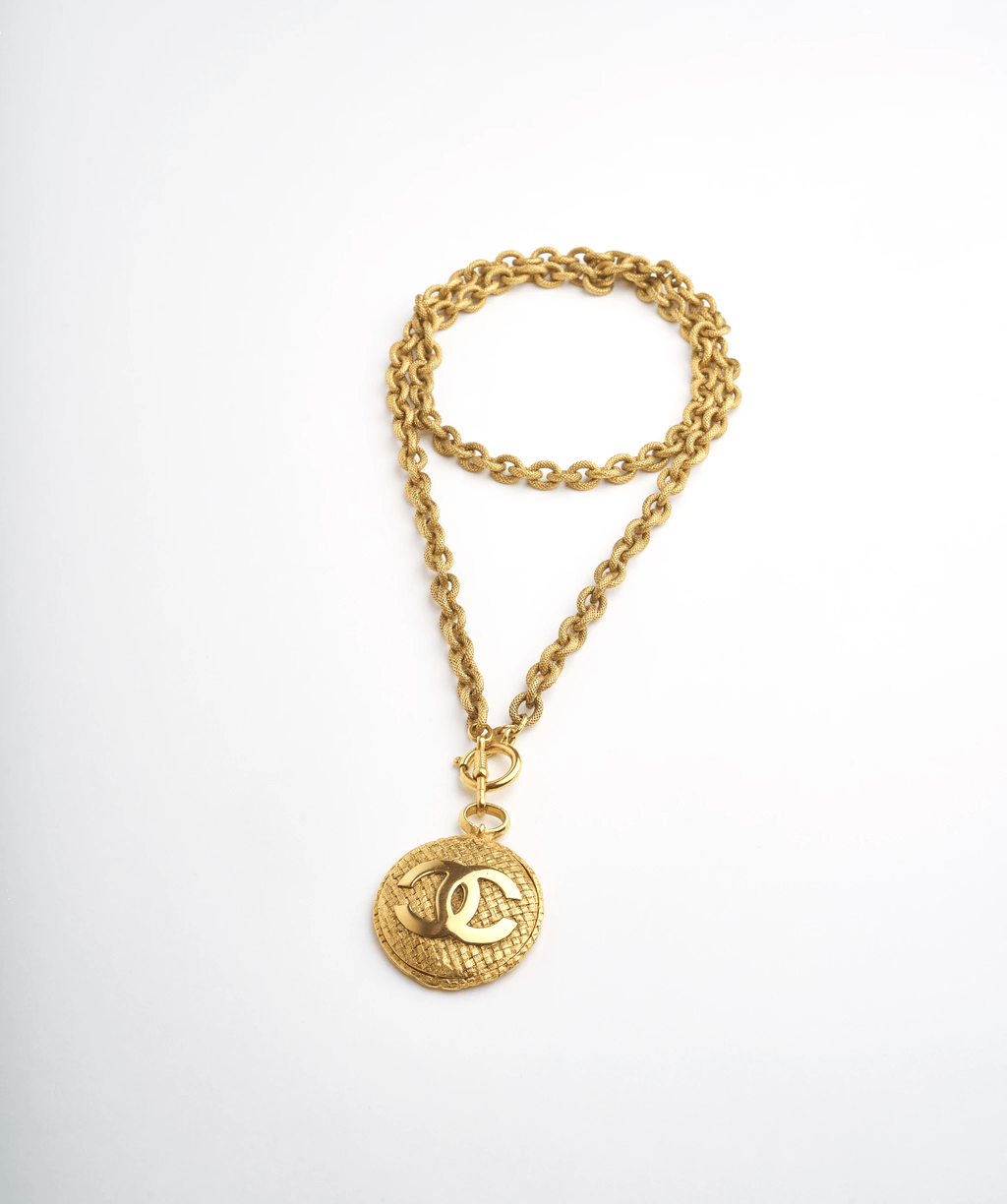 Chanel Long Chain Necklace Coco Mark Mirror GP PXL1671 – LuxuryPromise
