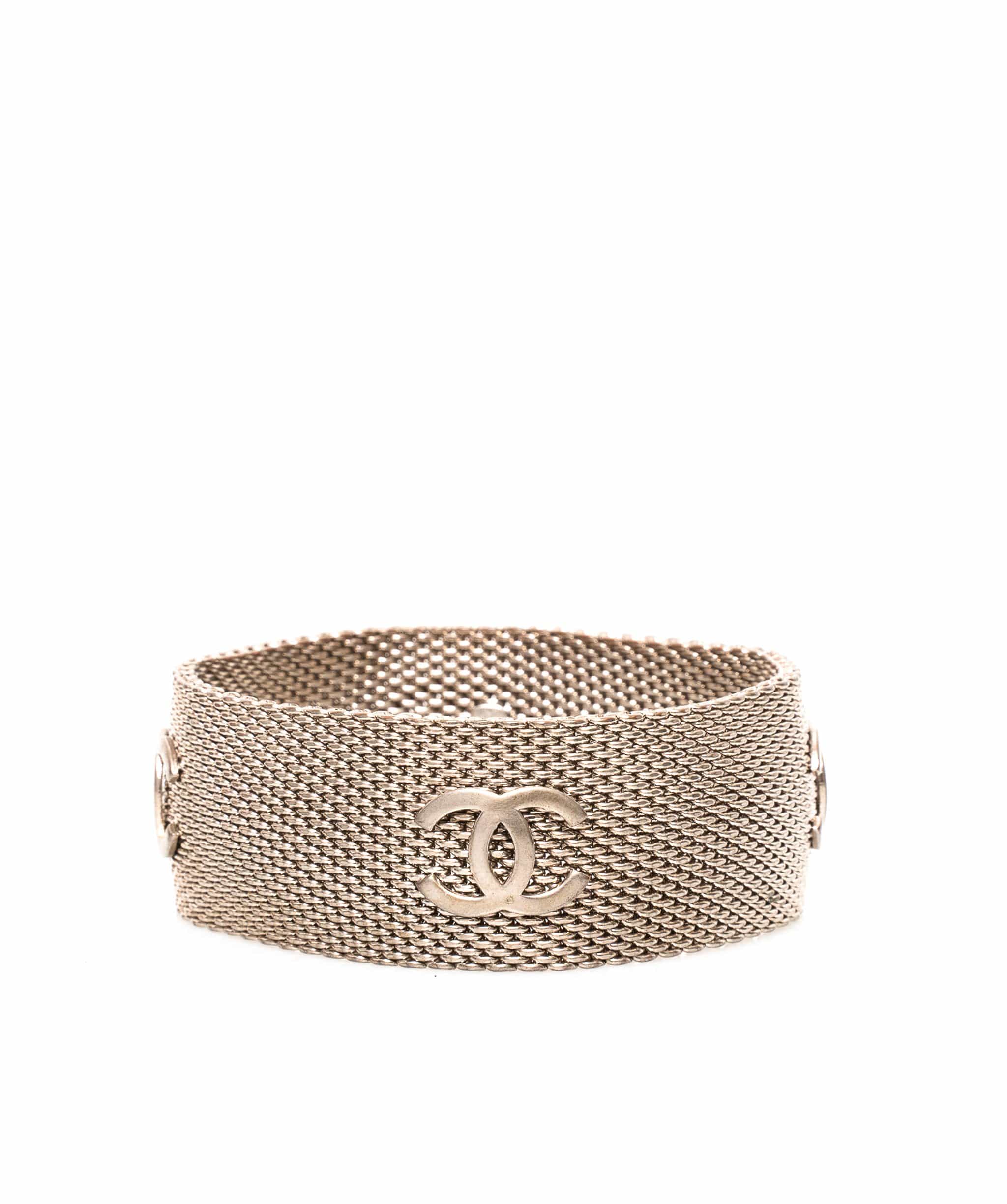 Chanel Chanel Rare Silver Mesh Bangle - AWL1520