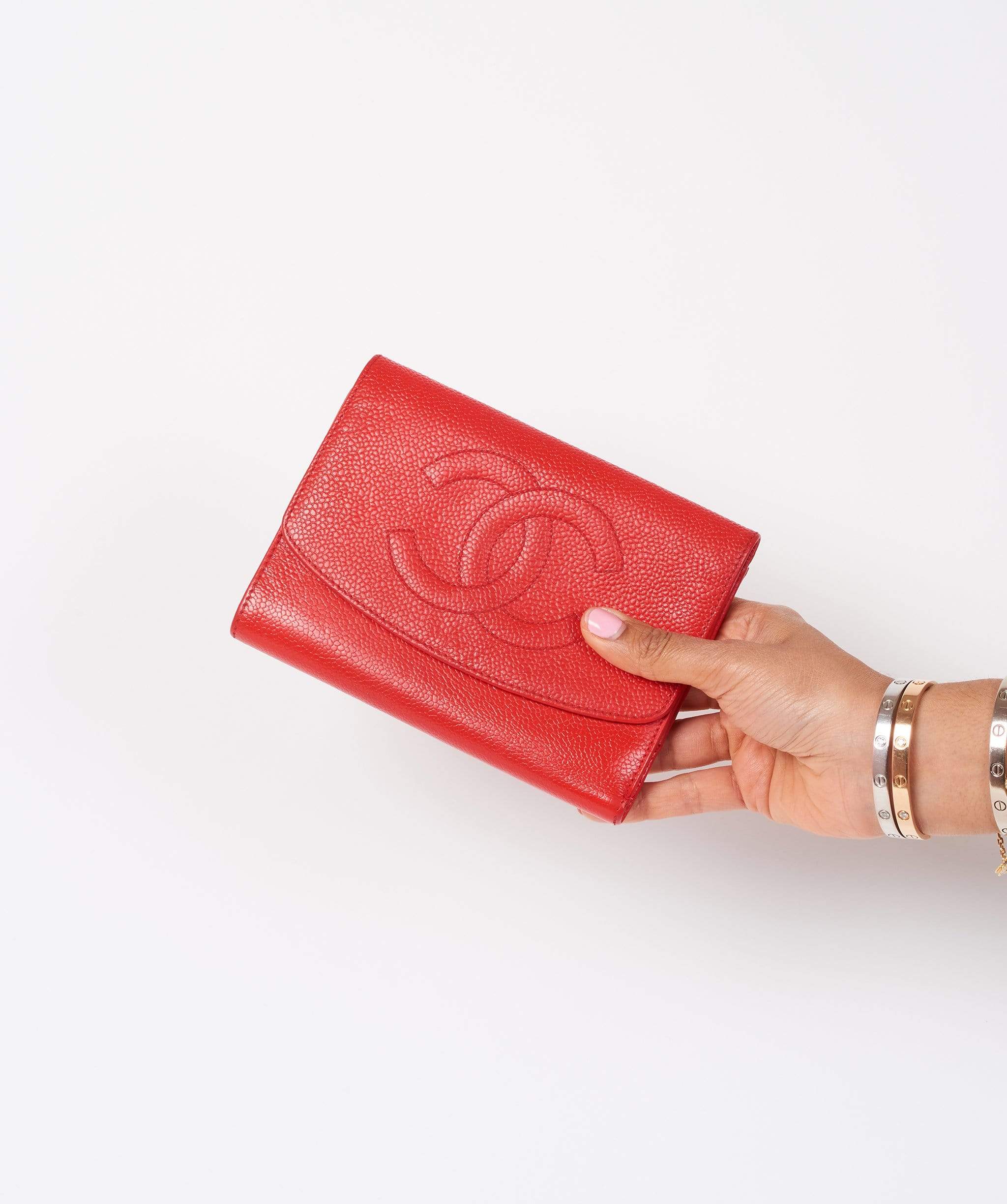 Chanel Chanel Red Classic Wallet