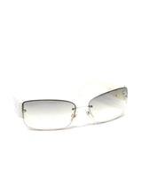 Chanel Chanel Rhinestone Sunglasses White ASL3798