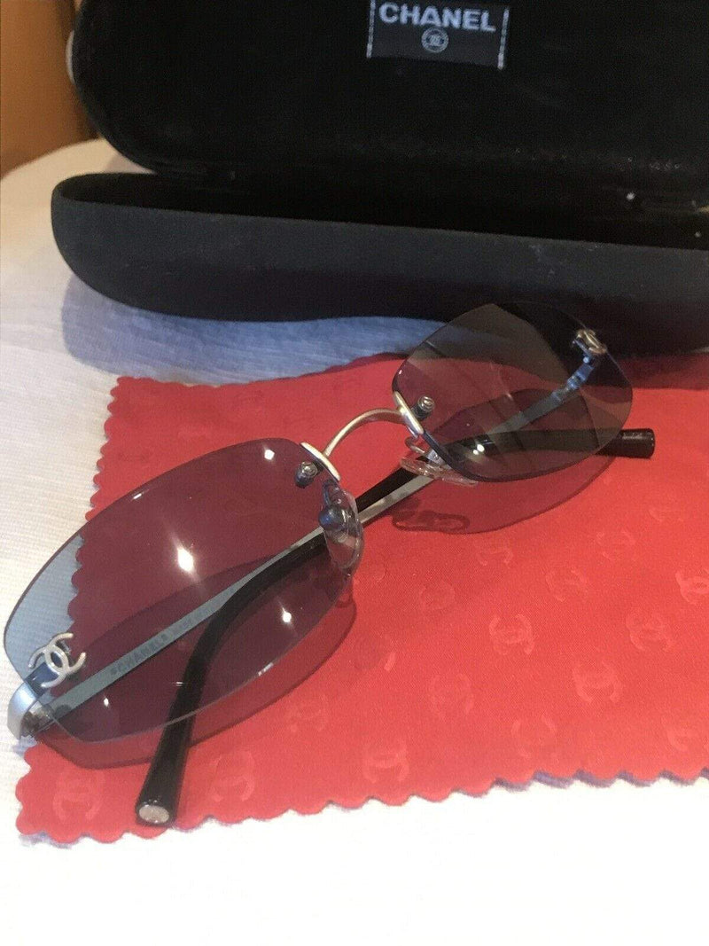 Chanel vintage cheap rimless sunglasses