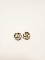 Chanel Chanel Rounded Square Earrings LGHW (Pierced) SKC1161