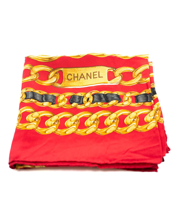 Chanel Chanel Scarf Red/Black/Gold - AWL4089