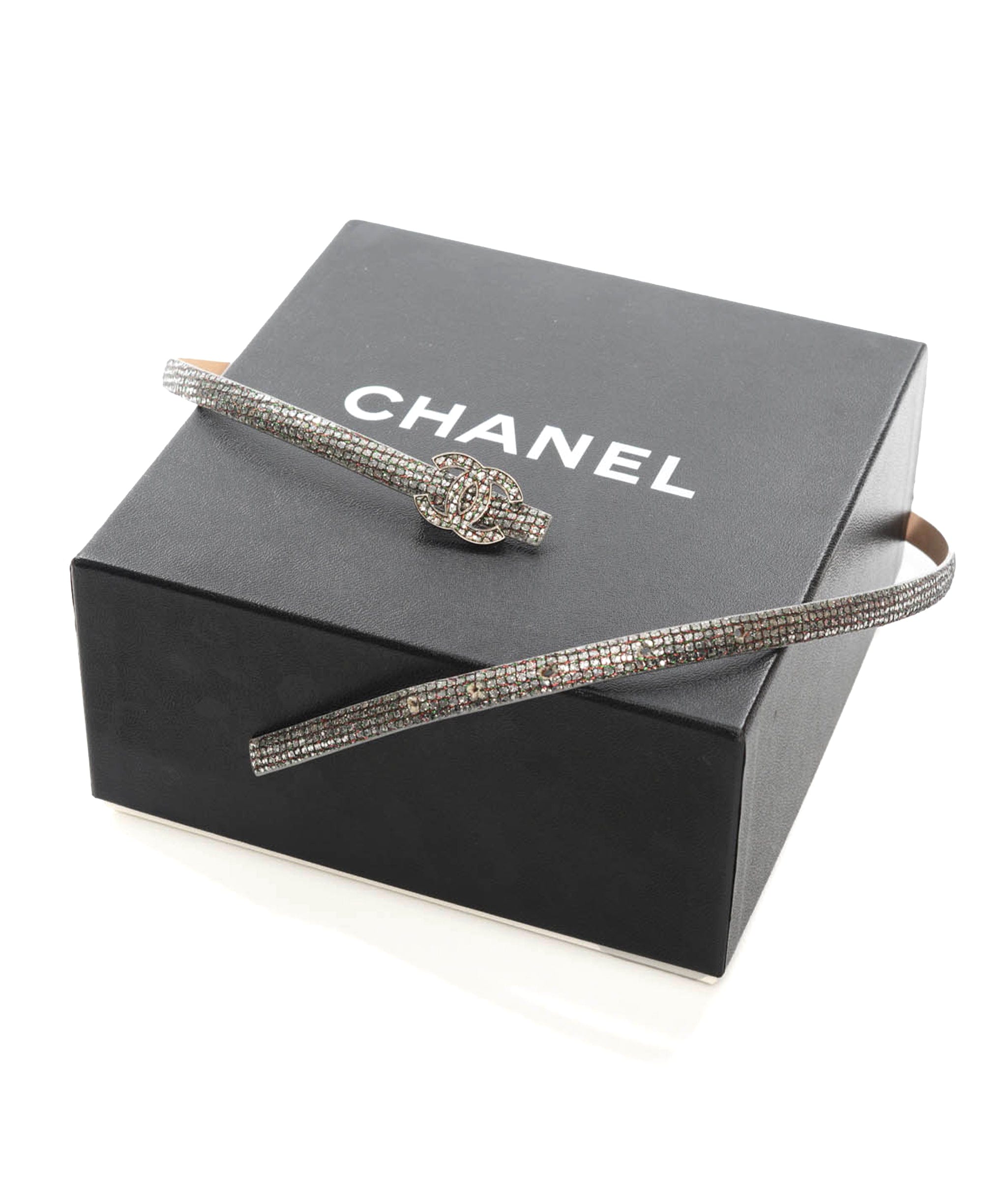 Chanel Chanel Sequin Rhinestone Skinny Belt SKC1095
