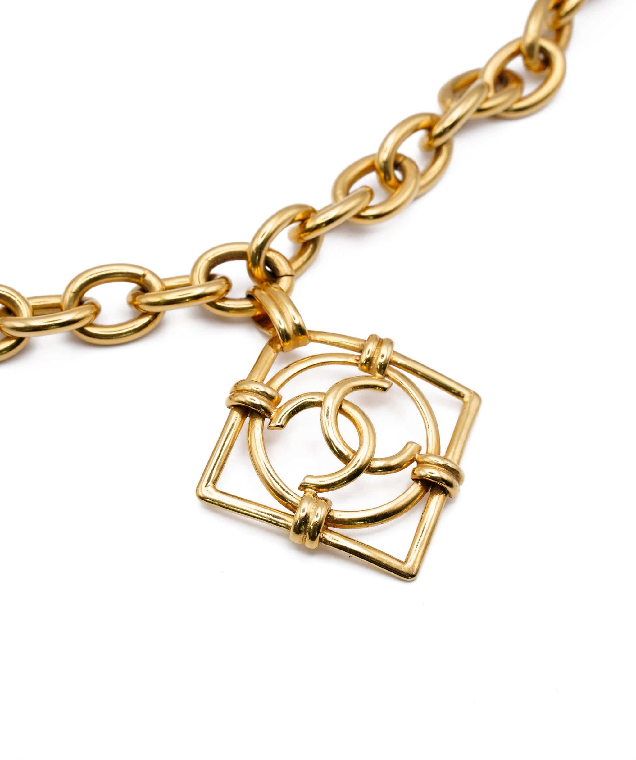 Chanel chanel squared cc necklace AWL4504