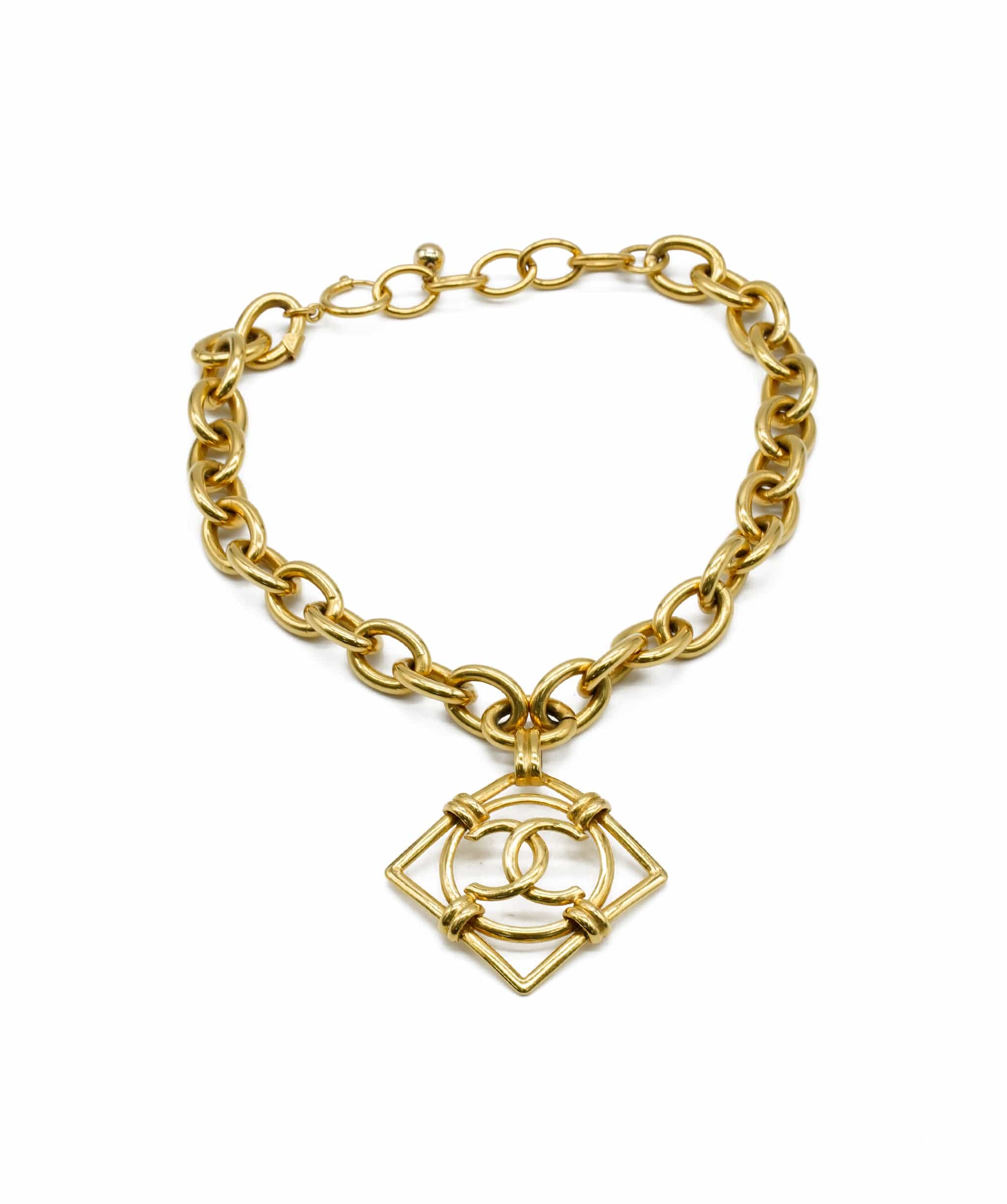 Chanel chanel squared cc necklace AWL4504