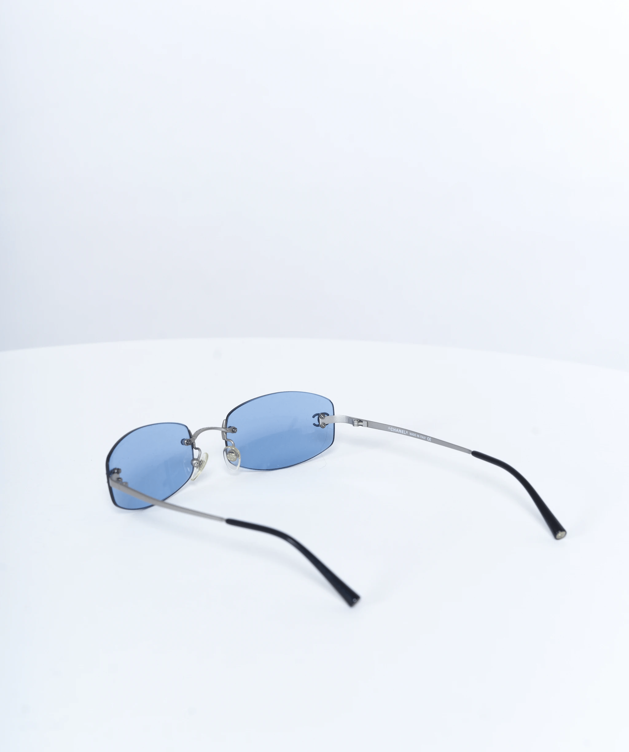 Chanel Chanel sunglasses blue cc 1990's