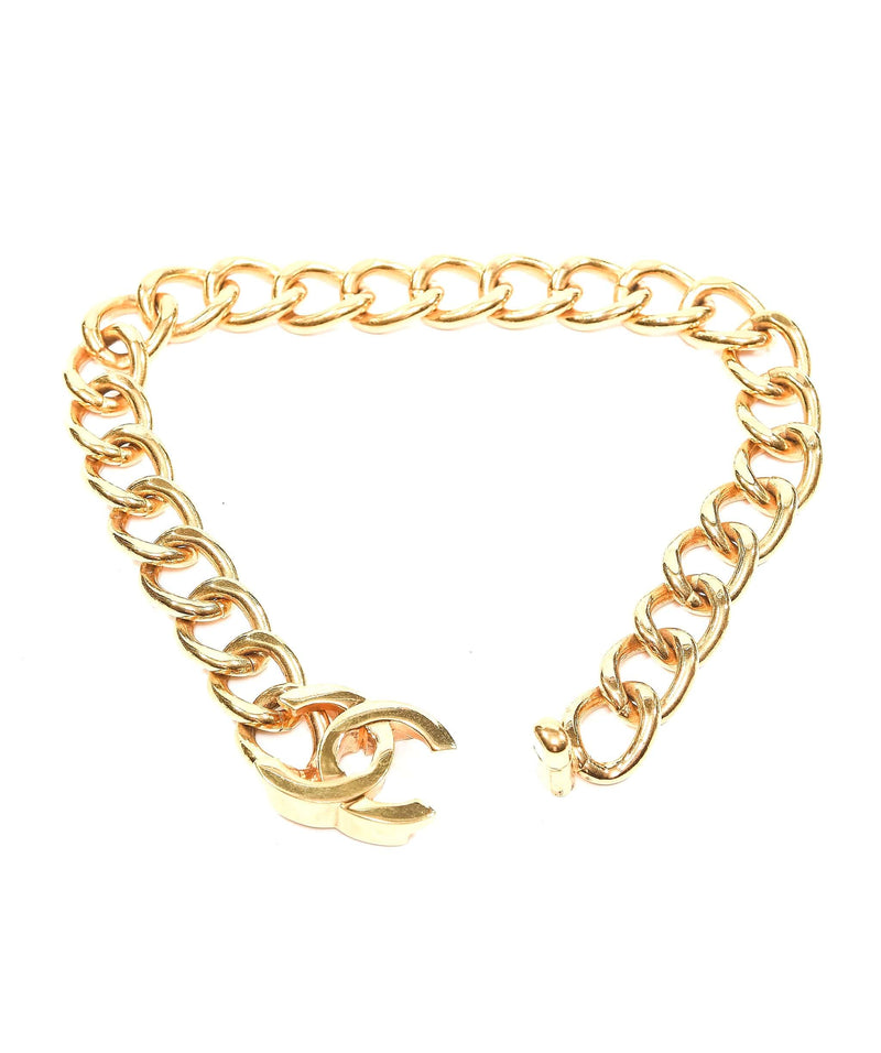 Chanel thick sale chain necklace