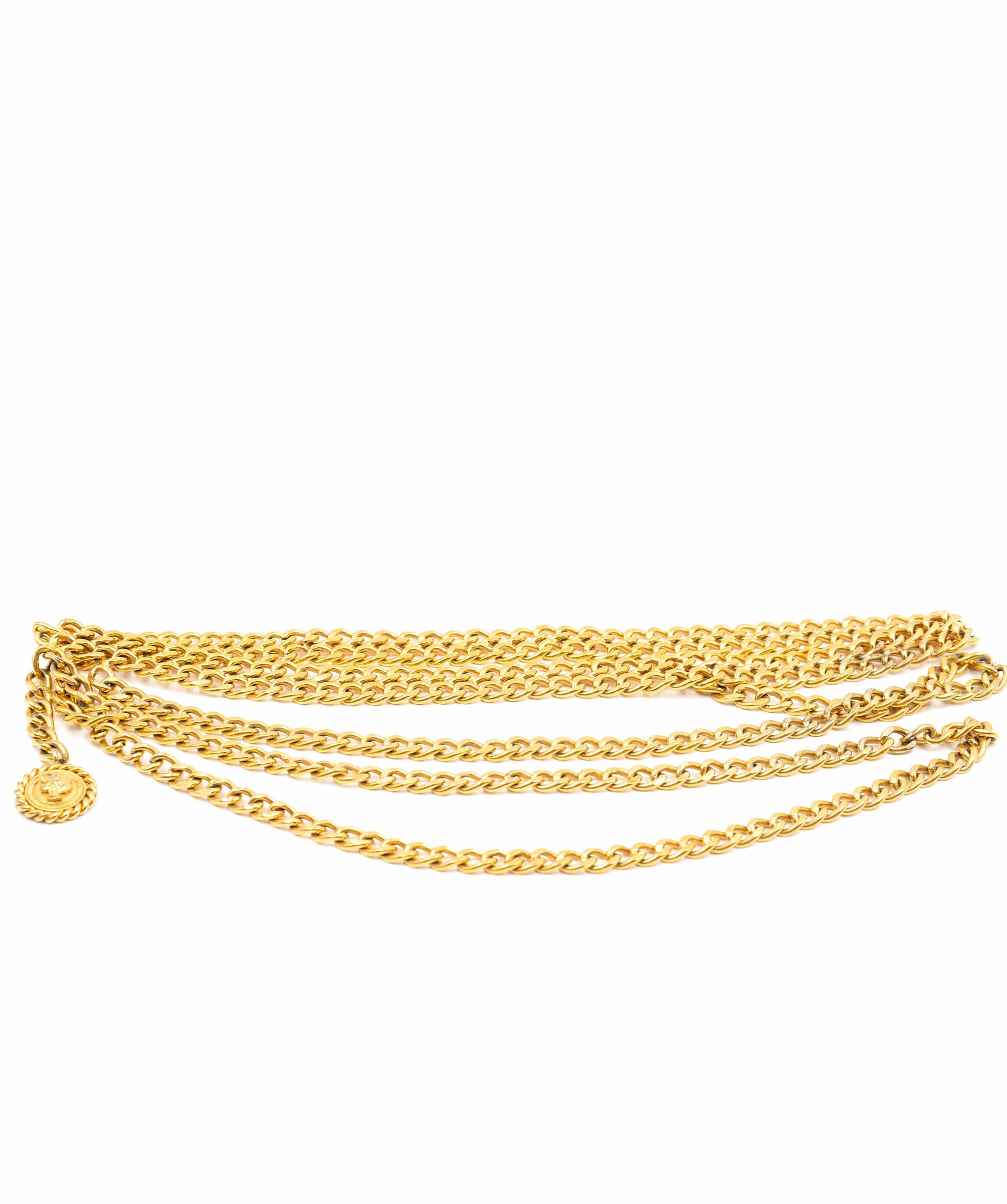 Chanel Chanel triple draped chain belt ASL4004
