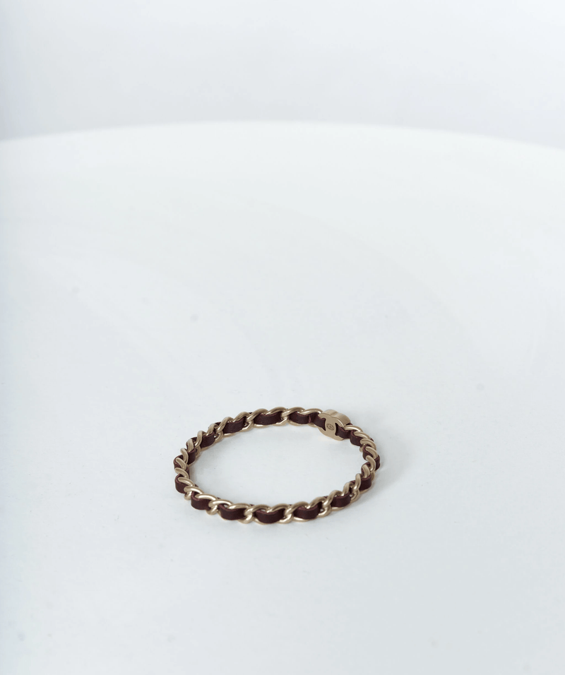 Chanel Chanel turnstile lock bracelet beige