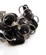 Chanel Chanel Vintage CC Silver and Enamel Chain Bracelet - AWL1561