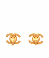 Chanel Chanel Vintage Clip-on Earrings - Turnlock Gold 2.5cm SKC1129