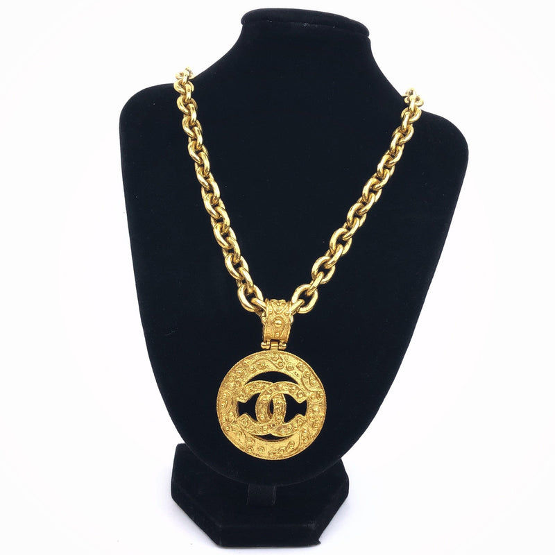 Gold Chanel Pendant 