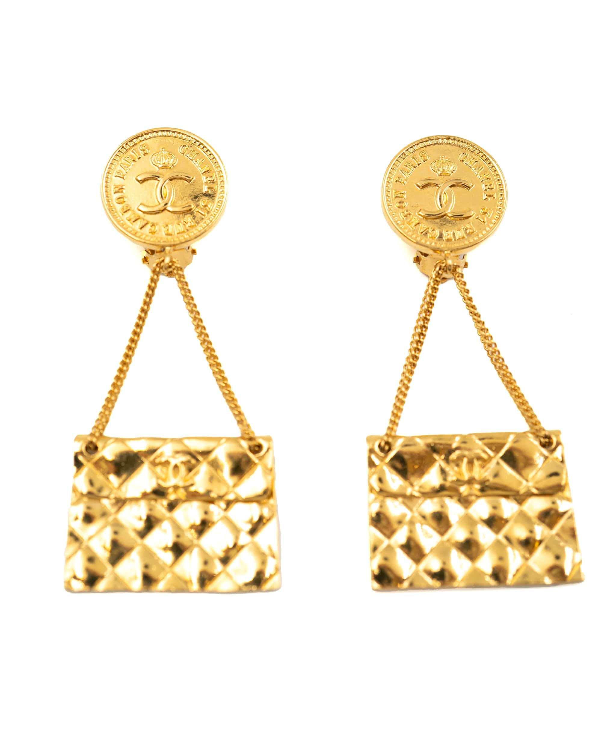 Chanel Vintage Collection 29 Classic Quilted Purse Dangle Drop Earring –  LuxuryPromise